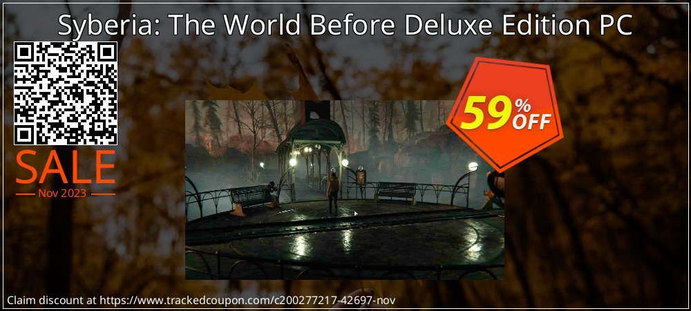 Syberia: The World Before Deluxe Edition PC coupon on National Memo Day offering sales