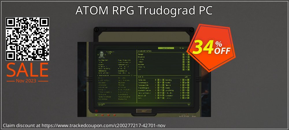 ATOM RPG Trudograd PC coupon on National Loyalty Day sales