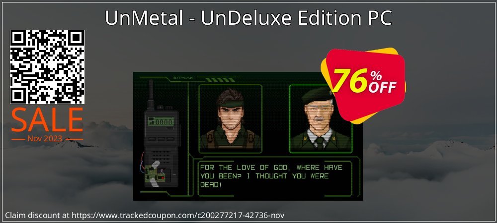 UnMetal - UnDeluxe Edition PC coupon on World Whisky Day promotions