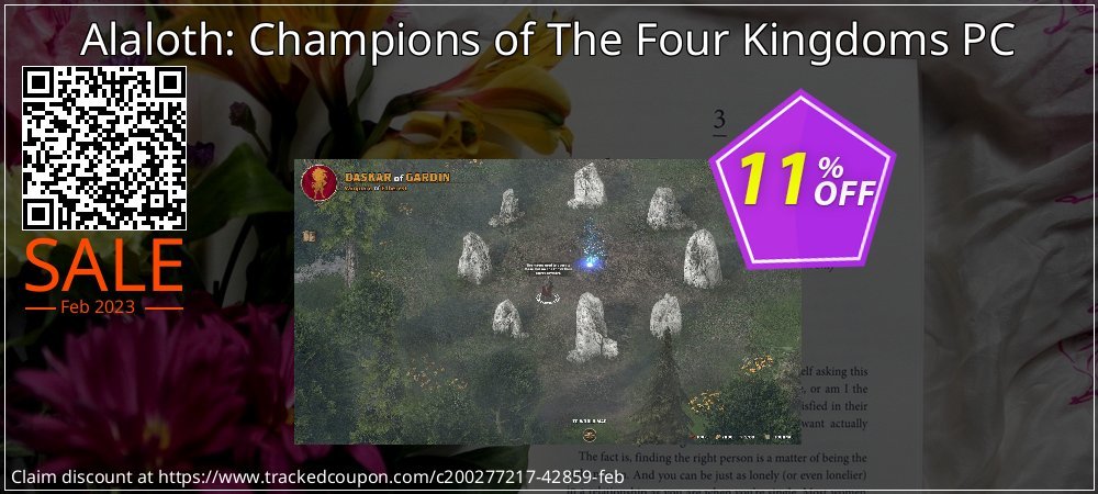 Alaloth: Champions of The Four Kingdoms PC coupon on National Smile Day offering sales