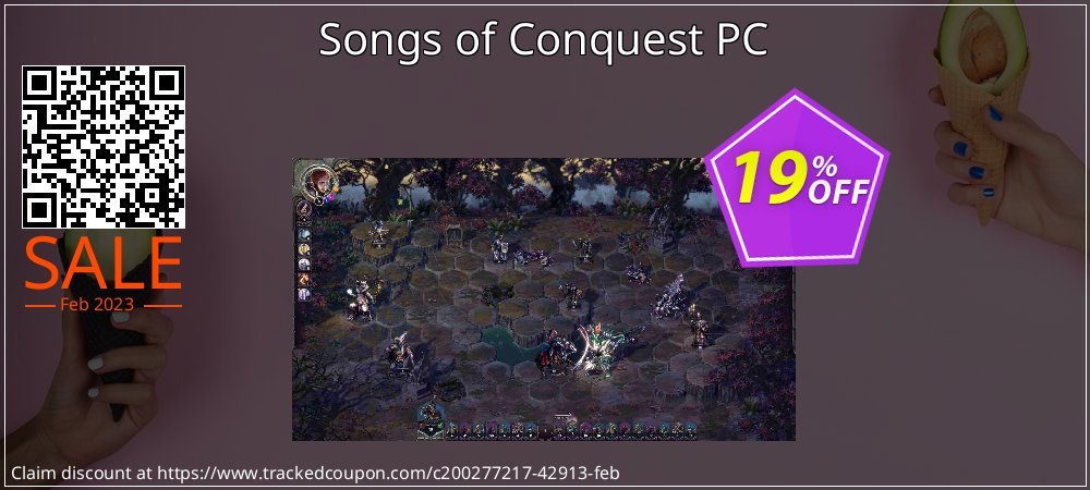 Songs of Conquest PC coupon on National Pizza Party Day offering sales