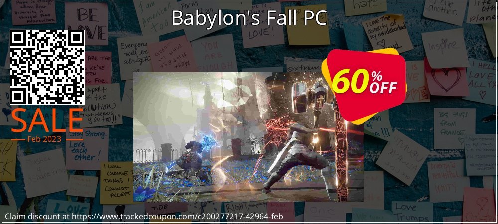 Babylon's Fall PC coupon on National Smile Day offer