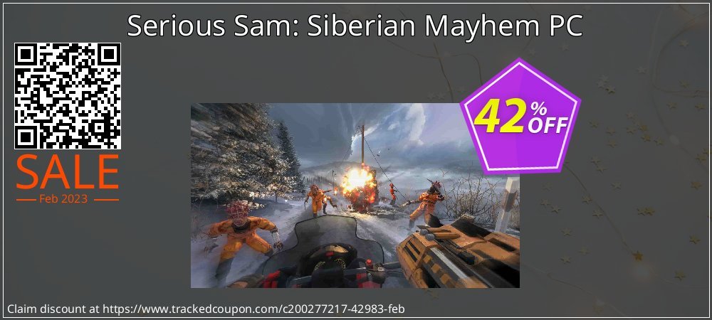 Serious Sam: Siberian Mayhem PC coupon on National Pizza Party Day discount