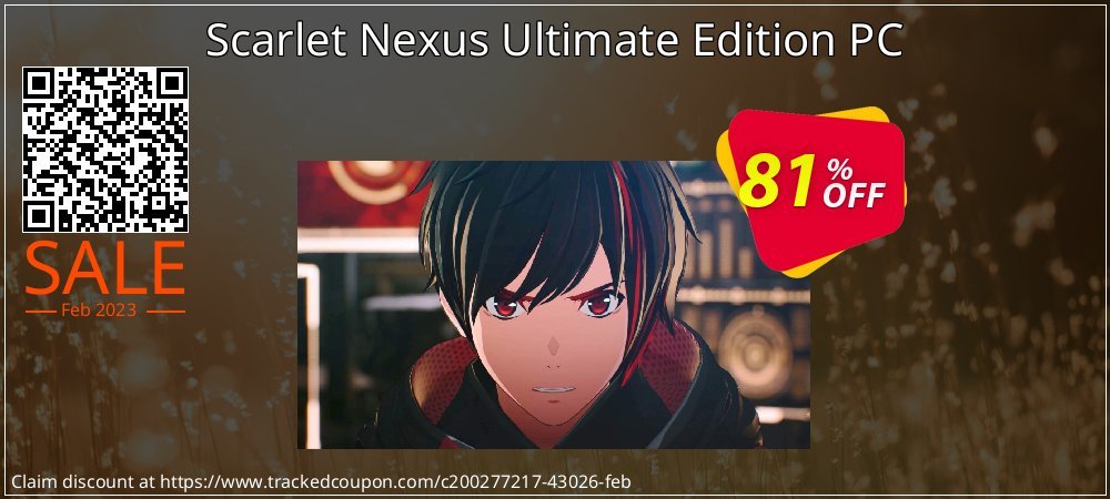 Scarlet Nexus Ultimate Edition PC coupon on World Whisky Day deals