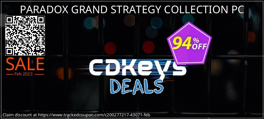 PARADOX GRAND STRATEGY COLLECTION PC coupon on World Whisky Day deals