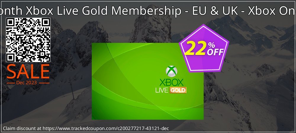 12 Month Xbox Live Gold Membership - EU & UK - Xbox One/360 coupon on National Loyalty Day super sale