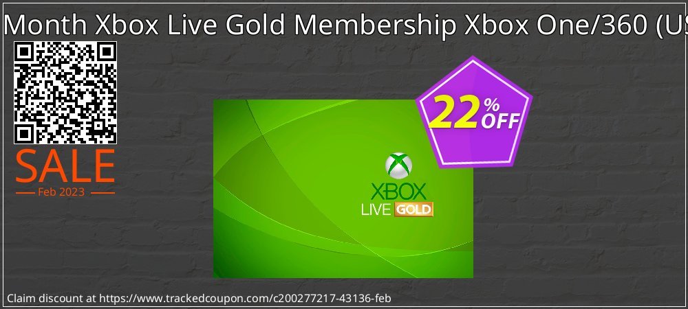 12 Month Xbox Live Gold Membership Xbox One/360 - USA  coupon on National Loyalty Day discount