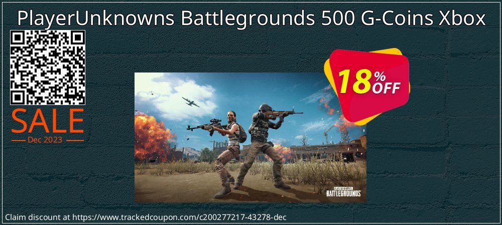 PlayerUnknowns Battlegrounds 500 G-Coins Xbox coupon on Easter Day sales