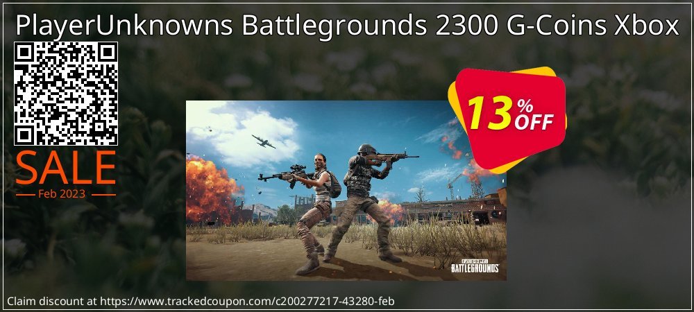 PlayerUnknowns Battlegrounds 2300 G-Coins Xbox coupon on World Backup Day deals