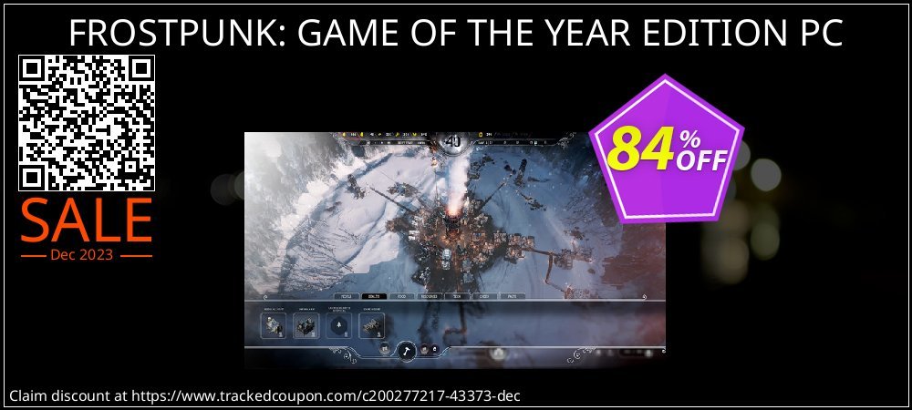 FROSTPUNK: GAME OF THE YEAR EDITION PC coupon on National Pizza Party Day super sale
