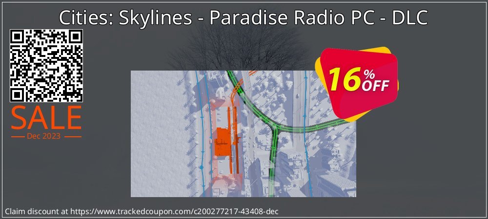 Cities: Skylines - Paradise Radio PC - DLC coupon on National Pizza Party Day offering sales