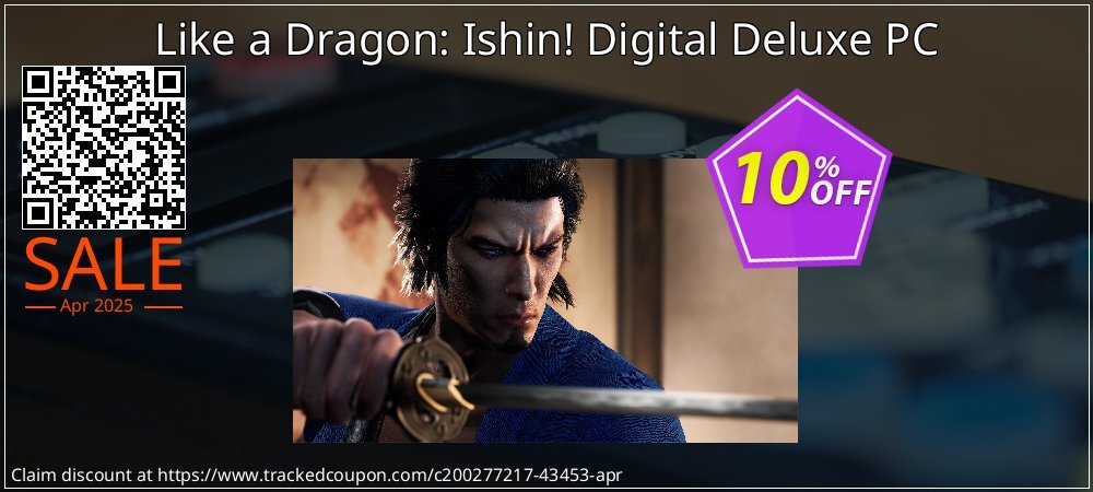 Like a Dragon: Ishin! Digital Deluxe PC coupon on Easter Day offering discount