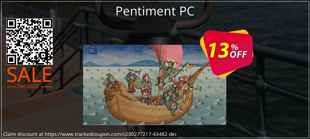 Pentiment PC coupon on April Fools' Day super sale