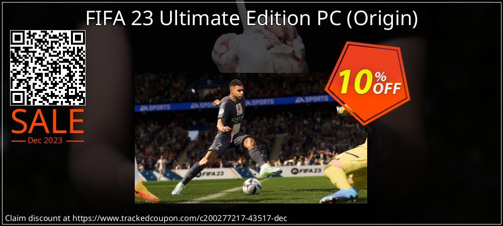 FIFA 23 Ultimate Edition PC - Origin  coupon on April Fools' Day offering sales