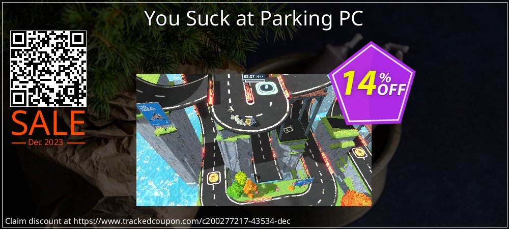 You Suck at Parking PC coupon on National Smile Day offering sales