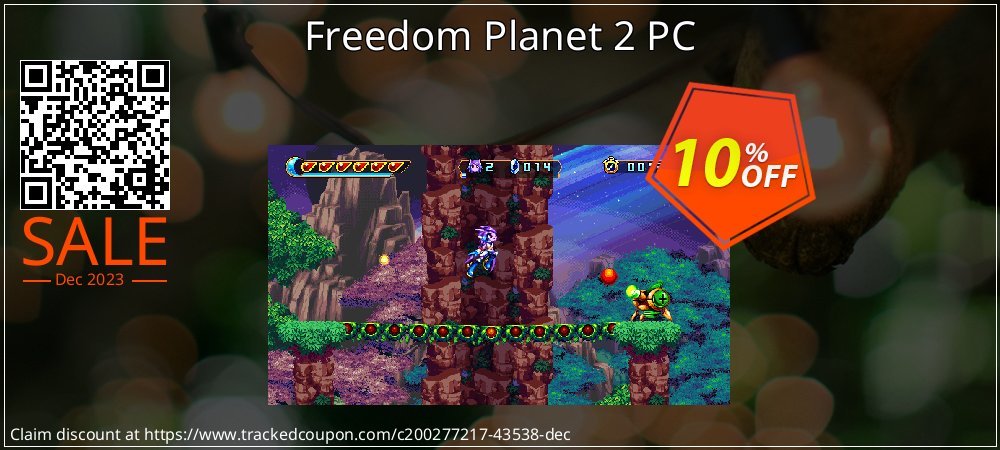 Freedom Planet 2 PC coupon on National Pizza Party Day sales