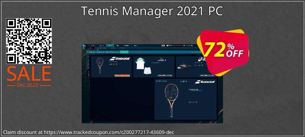 Tennis Manager 2021 PC coupon on National Smile Day promotions