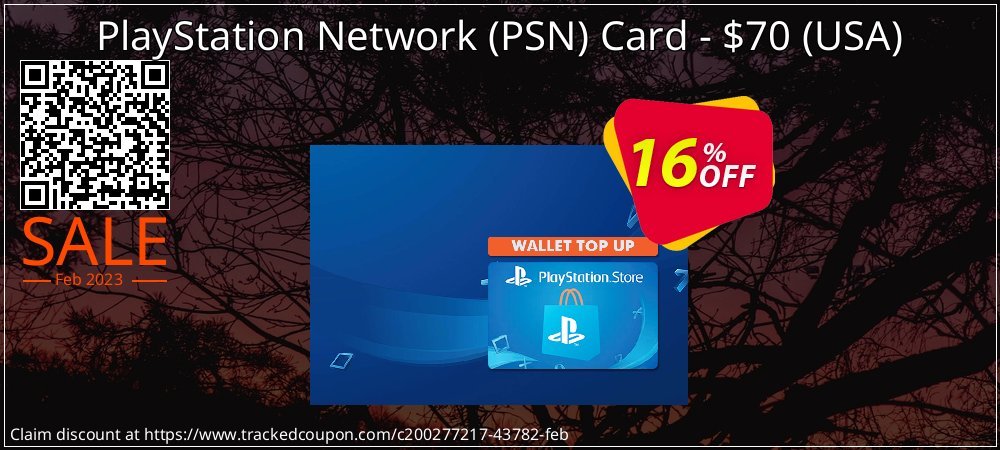 PlayStation Network - PSN Card - $70 - USA  coupon on National Memo Day deals