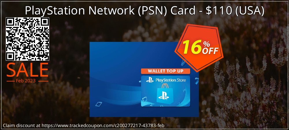 PlayStation Network - PSN Card - $110 - USA  coupon on Easter Day deals