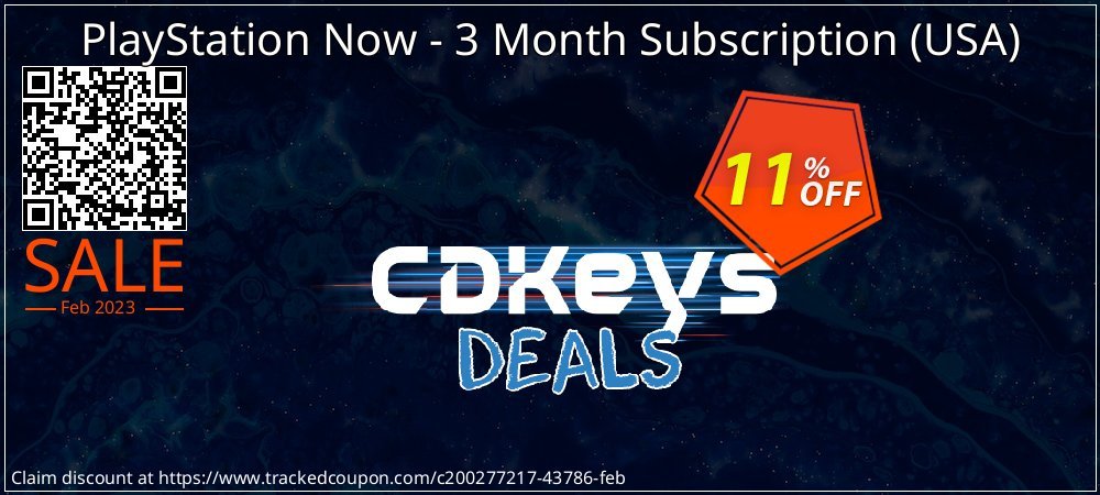 PlayStation Now - 3 Month Subscription - USA  coupon on World Party Day offering discount
