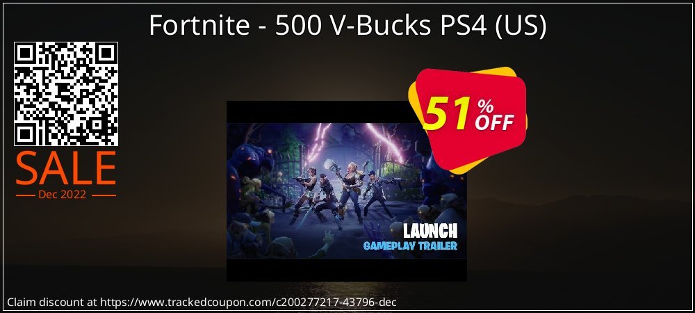 Fortnite - 500 V-Bucks PS4 - US  coupon on National Loyalty Day super sale