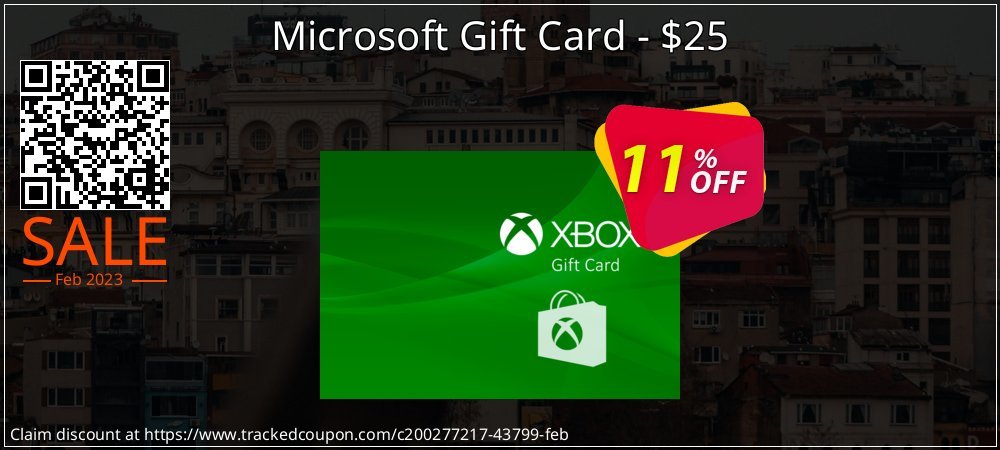 Microsoft Gift Card - $25 coupon on World Password Day sales