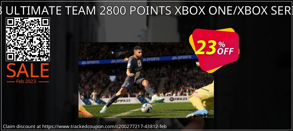 FIFA 23 ULTIMATE TEAM 2800 POINTS XBOX ONE/XBOX SERIES X|S coupon on Working Day offering discount