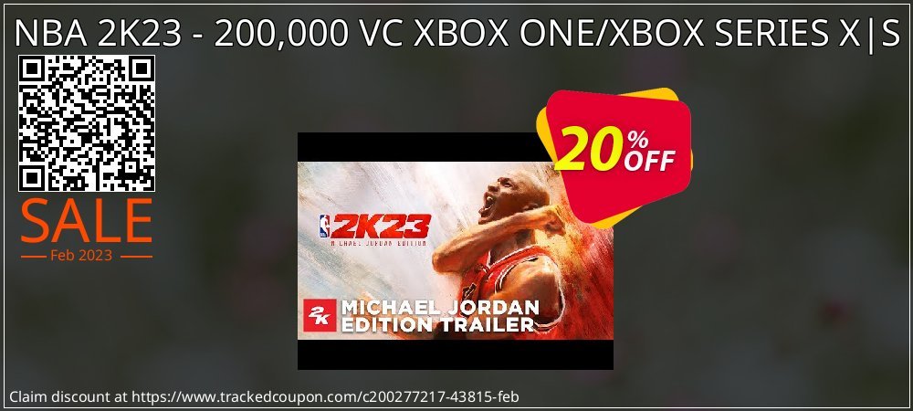 NBA 2K23 - 200,000 VC XBOX ONE/XBOX SERIES X|S coupon on National Walking Day super sale