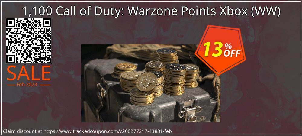 1,100 Call of Duty: Warzone Points Xbox - WW  coupon on National Loyalty Day offering sales