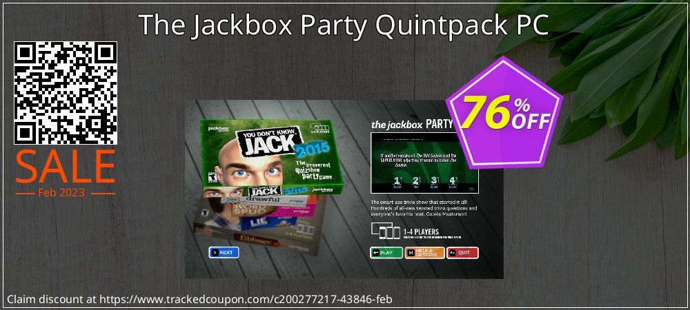 The Jackbox Party Quintpack PC coupon on National Loyalty Day offer