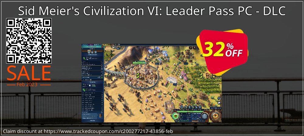 Sid Meier's Civilization VI: Leader Pass PC - DLC coupon on World Party Day offer