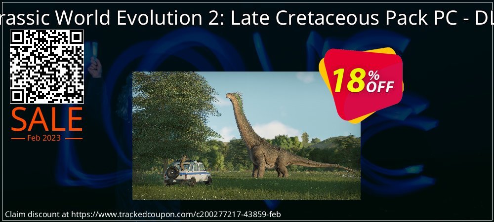 Jurassic World Evolution 2: Late Cretaceous Pack PC - DLC coupon on Tell a Lie Day offering sales