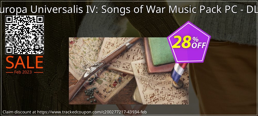 Europa Universalis IV: Songs of War Music Pack PC - DLC coupon on Tell a Lie Day promotions