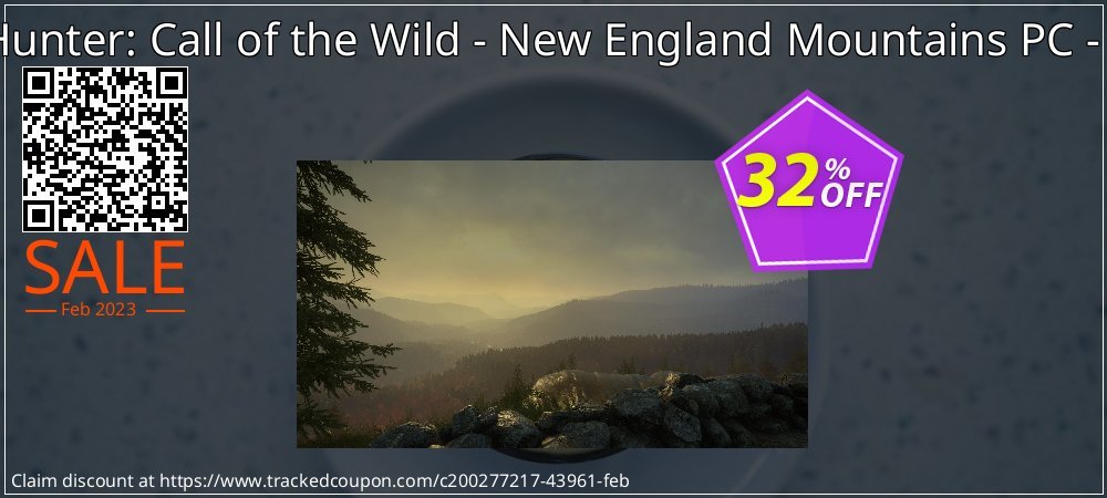 theHunter: Call of the Wild - New England Mountains PC - DLC coupon on World Party Day promotions