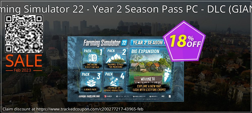 Farming Simulator 22 - Year 2 Season Pass PC - DLC - GIANTS  coupon on Mother's Day offering discount