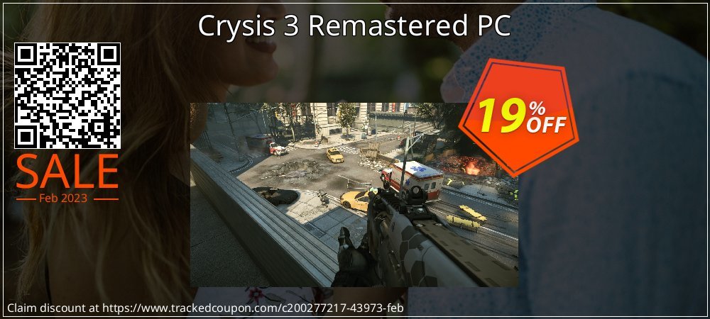 Crysis 3 Remastered PC coupon on National Pizza Party Day discount
