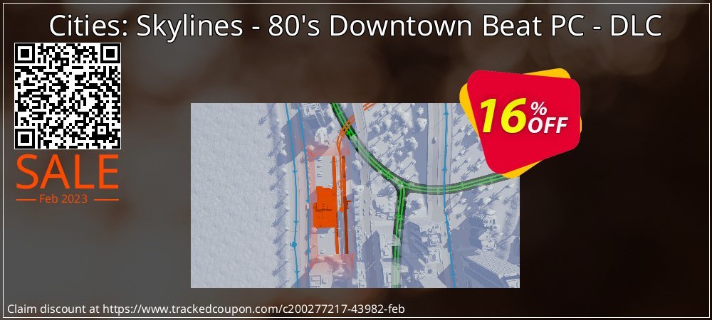 Cities: Skylines - 80's Downtown Beat PC - DLC coupon on National Memo Day discount