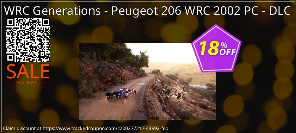 WRC Generations - Peugeot 206 WRC 2002 PC - DLC coupon on National Memo Day offering discount