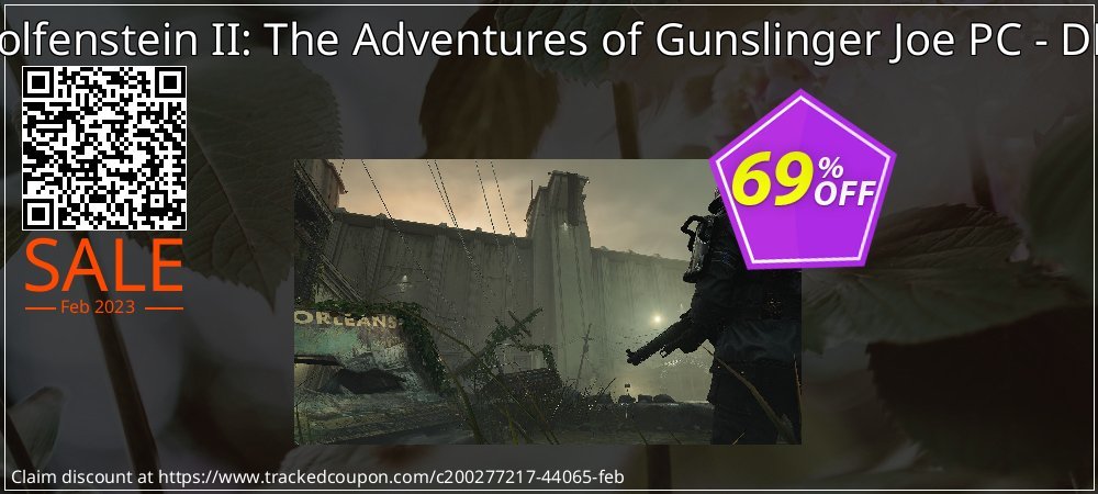 Wolfenstein II: The Adventures of Gunslinger Joe PC - DLC coupon on National Walking Day offering discount