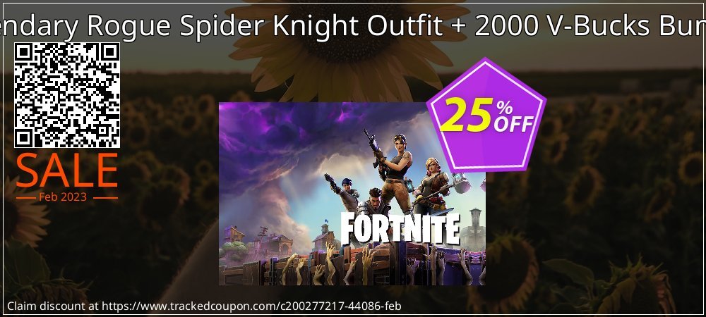 Fortnite: Legendary Rogue Spider Knight Outfit + 2000 V-Bucks Bundle Xbox One coupon on World Whisky Day promotions