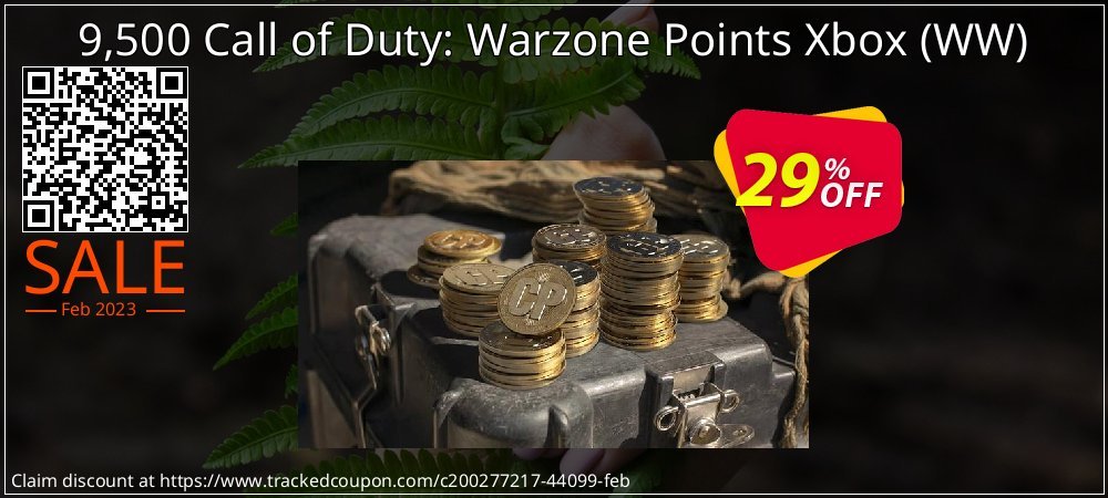 9,500 Call of Duty: Warzone Points Xbox - WW  coupon on World Password Day discount
