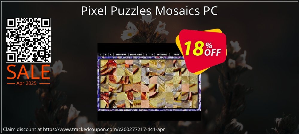 Pixel Puzzles Mosaics PC coupon on Palm Sunday offer