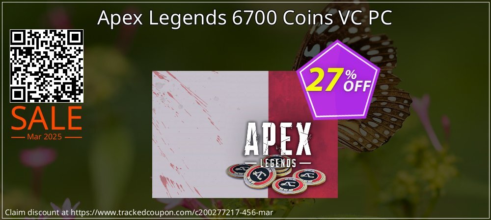 Apex Legends 6700 Coins VC PC coupon on Palm Sunday promotions