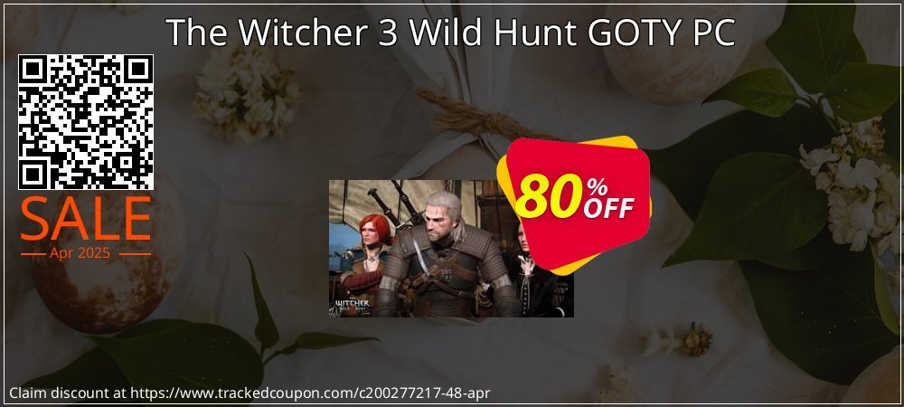 The Witcher 3 Wild Hunt GOTY PC coupon on Easter Day super sale