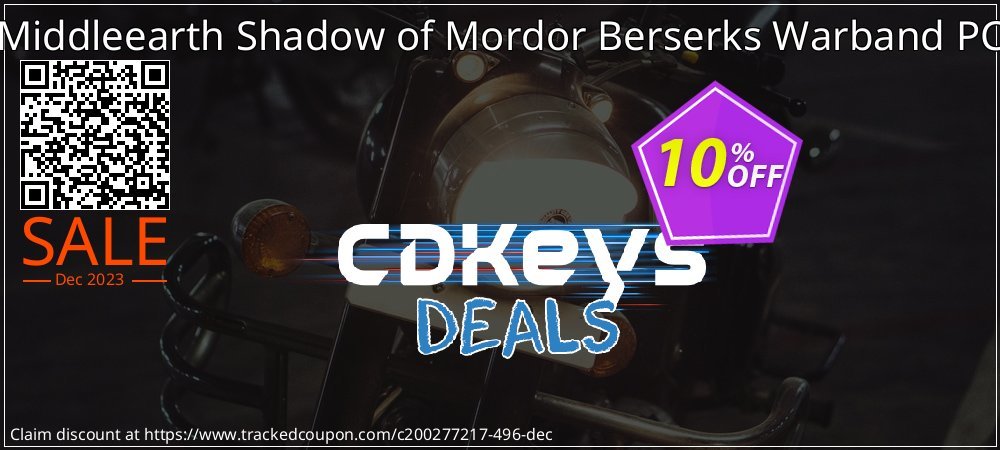 Middleearth Shadow of Mordor Berserks Warband PC coupon on World Party Day offering discount