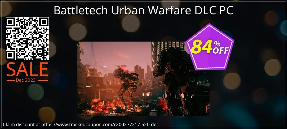 Battletech Urban Warfare DLC PC coupon on National Walking Day deals