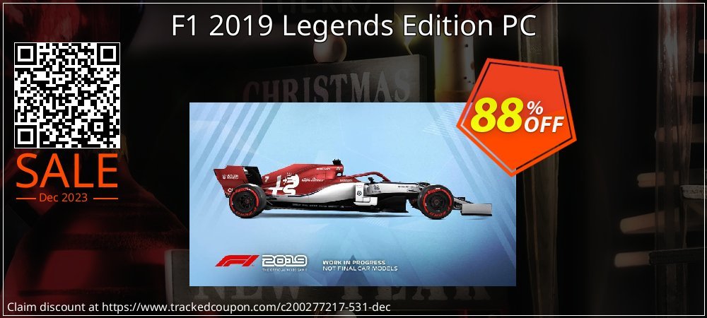 F1 2019 Legends Edition PC coupon on World Party Day discount