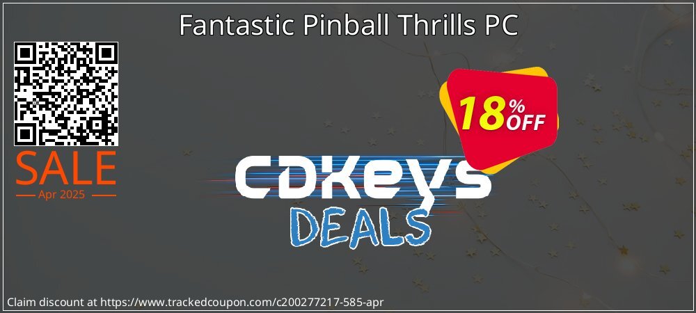 Fantastic Pinball Thrills PC coupon on National Walking Day discount