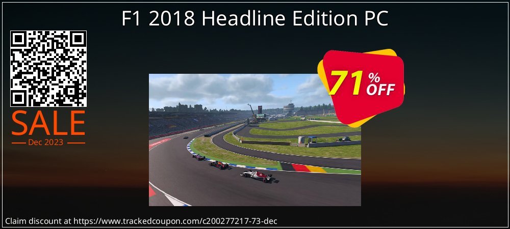 F1 2018 Headline Edition PC coupon on Easter Day offering discount