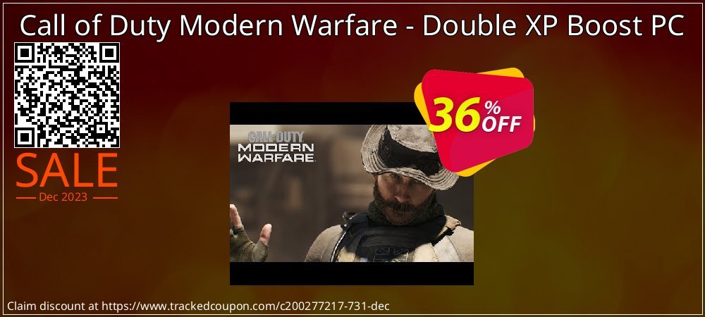 Call of Duty Modern Warfare - Double XP Boost PC coupon on World Party Day offering sales